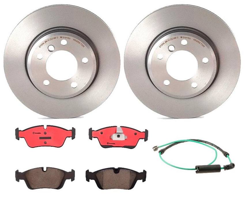 BMW Brembo Brake Kit - Pads and Rotors Front (300mm) (Ceramic) 34356751311 - Brembo 1535563KIT